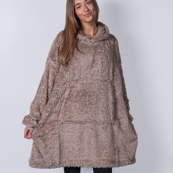 The Ribbon teddy bear fabric hoodie Thumbnail